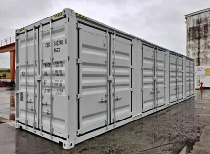 40-STOPOWY KONTEJNER MORSKI HC 12M BIAŁY Z OTWARCEM BOCZNYM